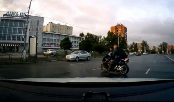 В&nbsp;Братске задержали нетрезвого мотоциклиста (Видео)                            