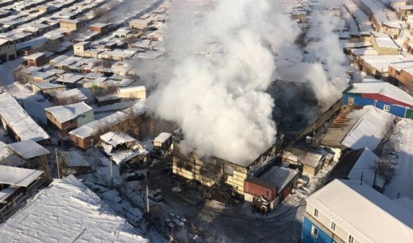 В&nbsp;Иркутске на&nbsp;Байкальской горело административное здание                            