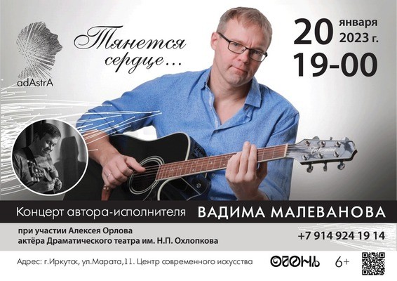 
            Концерт автора-исполнителя Вадима Малеванова
            
        