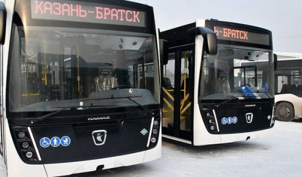 Новые автобусы на газомоторном топливе прибыли в Братск                            