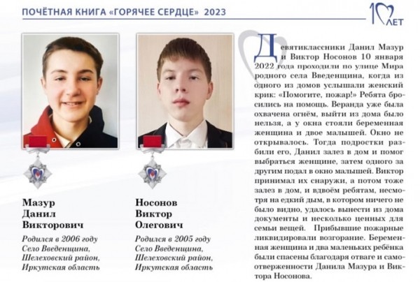 
                Школьники из Введенщины стали лауреатами премии &laquo;Горячее сердце&raquo;
                
            