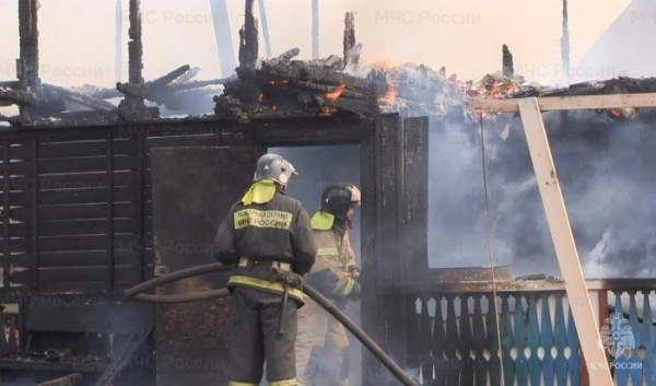 Два человека погибли при пожаре в&nbsp;Тулуне                            