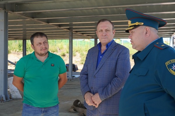 
			Строительство пожарной части в Грановщине планируют завершить к 1 октября		