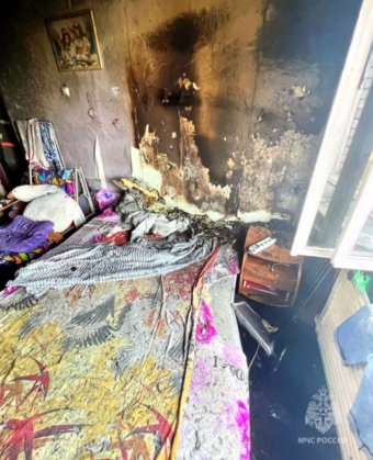 Двух человек спасли при пожаре в девятиэтажке в Братске                            