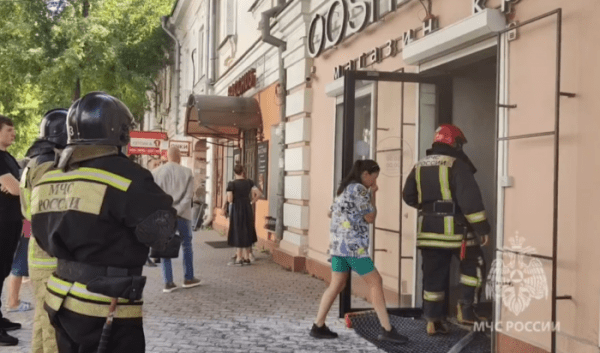 В центре Иркутска произошел пожар                            