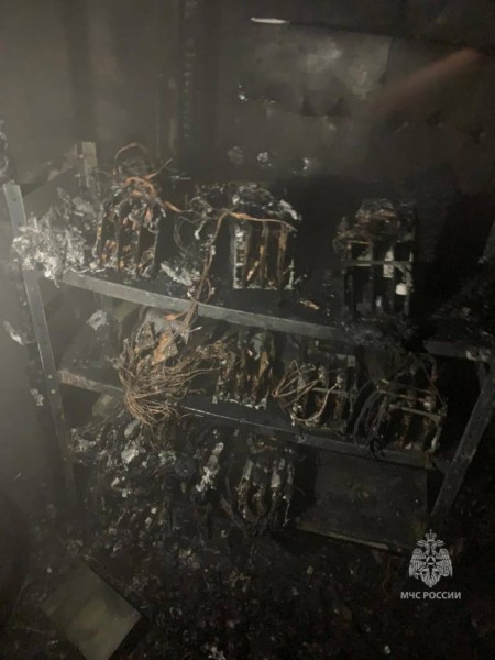 В Усолье-Сибирском произошел пожар из-за майнингового оборудования                            