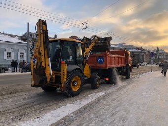 В&nbsp;Иркутске круглосуточно убирают дороги и&nbsp;тротуары                            