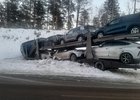 
                На объездной Иркутска погиб водитель Honda, столкнувшись с автовозом
                
            