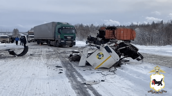 В Приангарье в ДТП с тремя большегрузами погибли три человека