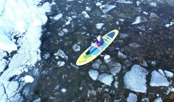 МЧС предупреждает об&nbsp;опасности катания на&nbsp;сапбордах на&nbsp;Байкале                            