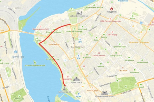 
                2 августа в центре Иркутска на полтора часа перекроют три участка дорог
                
            