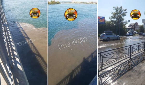 Канализационную трубу прорвало на&nbsp;Нижней Набережной в&nbsp;Иркутске                            