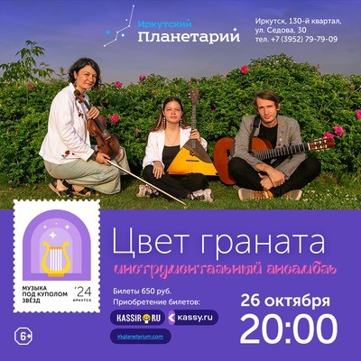 
            Музыка под куполом звёзд. Инструментальный ансамбль &laquo;Цвет граната&raquo;
            
        