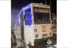 
                В Усолье-Сибирском горел трамвай
                
            