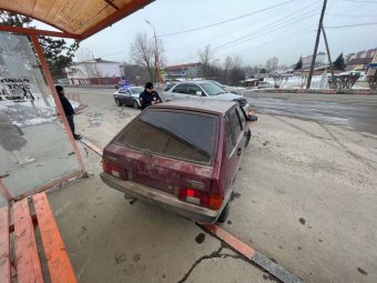 В&nbsp;Черемхове угонщик попал в&nbsp;ДТП на&nbsp;чужом авто                            