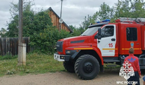 Мужчина погиб на&nbsp;пожаре в&nbsp;Зиминском районе                            