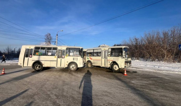 Два автобуса столкнулись в&nbsp;Ленинском районе Иркутска                            