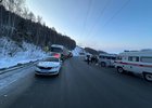
                Полицейские опубликовали видео с места ДТП на трассе &laquo;Байкал&raquo;, где пострадали 12 человек
                
            