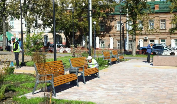 Две общественные территории благоустраивают в&nbsp;Октябрьском округе Иркутска                            