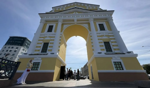 В&nbsp;Иркутске завершается ремонт фасада Московских ворот                            